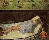 Young Girl Dreaming by Paul Gauguin
